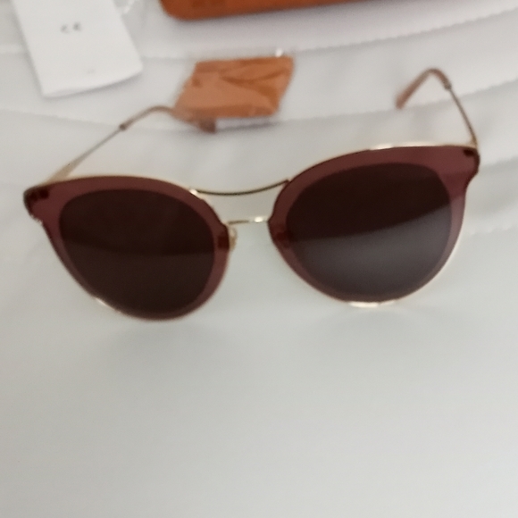 MCM Women's Sunglasses - Brown Lens Shiny Rose Metal Frame | MCM139SA 784 NEW - Picture 7 of 11